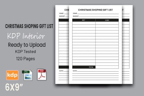 Christmas Shoping List KDP Interior