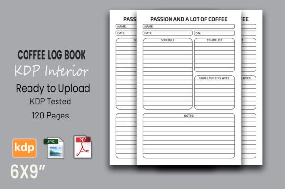 Coffee Log Book KDP Interior: A Versatile Resource for Low-Content Publishers