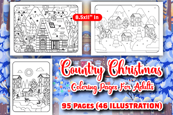 Country Christmas Coloring Pages: A Rustic Holiday Escape for the Whole Family