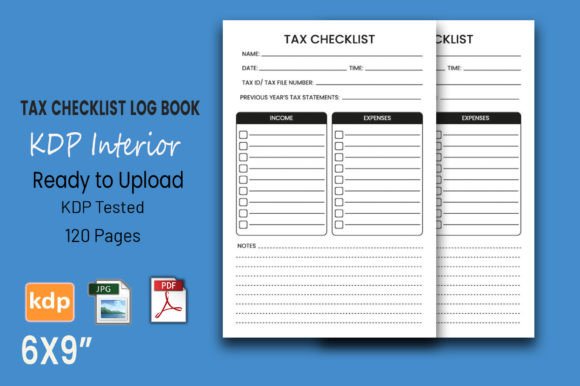 Cracking the Code of Low-Content Publishing with the TAX CHECKLIST Planner KDP Interior