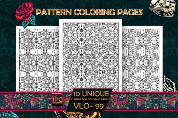 Discovering the Creative Potential of Pattern Coloring Pages Vol-99 Interiors