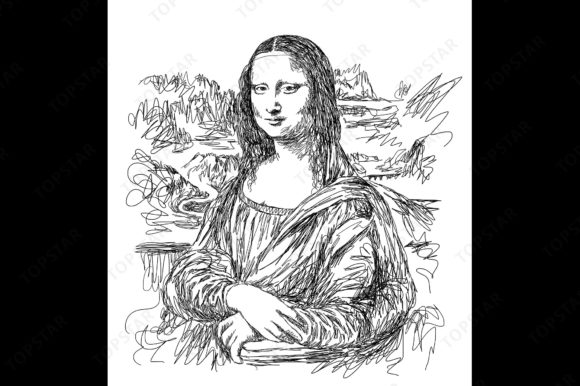 Mona Lisa Woman Illustration: A Versatile Digital Resource
