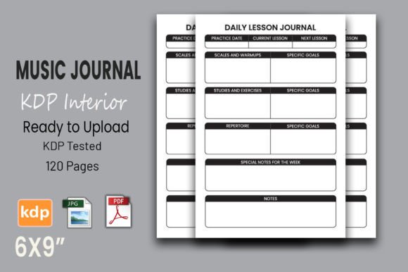 Music Journal KDP Interior: A Creative Log Book Guide