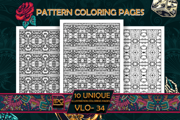 Pattern Coloring Pages Vol-34 Interiors: 100 Print‑Ready Designs for Creative Publishing
