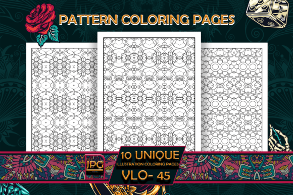 Pattern Coloring Pages Vol-45 Interiors: Smart Pathways to KDP Coloring Book Excellence