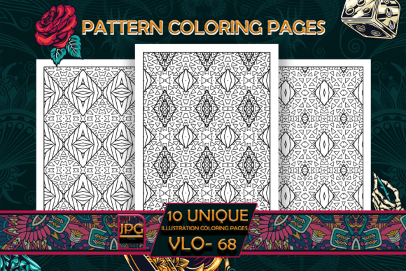 Pattern Coloring Pages Vol-68 Interiors