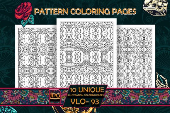 Pattern Coloring Pages Vol-93 Interiors