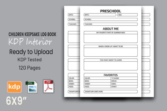 Preserving Childhood Moments with a Children Keepsake Log Book KDP Interior