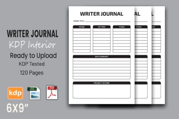 Writer Journal KDP Interior: A Ready-to-Use Foundation for Professional No-Content Books
